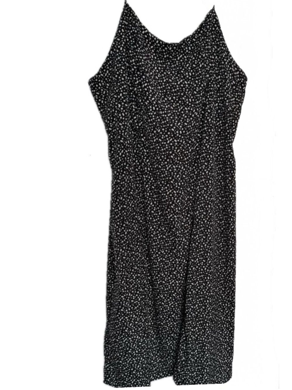 Black and White Ditsy Floral Print Cami Dress 5X US 22/24